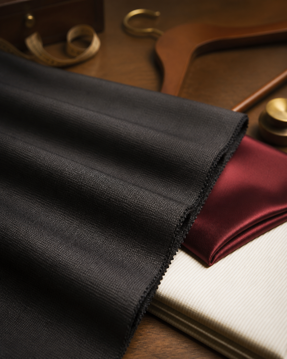 Charcoal Evening Suiting Fabric